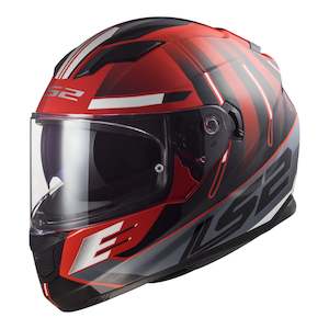 Ls2 Helmets: LS2 FF320 Stream Evo Shadow Helmet - Red / White