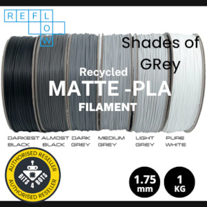 Electronic goods: Reflow Recycled Matte PLA - Shades of Grey