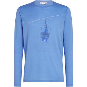 icebreaker Men's Merino 150 Tech Lite LS Bear Lift Tee