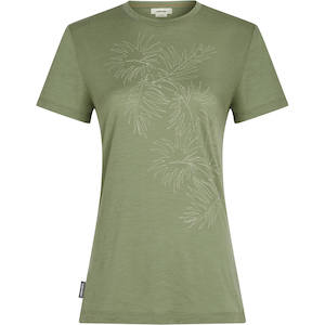 Icebreaker Women's Merino 150 Tech Lite SS Winter Floral Tee