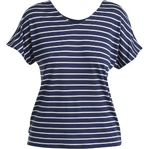 Icebreaker Women's Drayden Reversible SS Striped Top