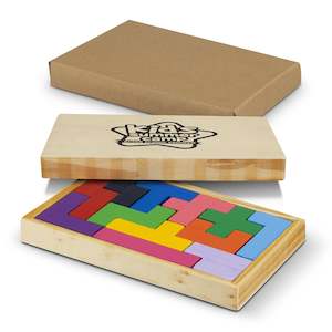 Eco Friendly: Pentomino Wooden Puzzle