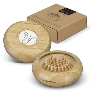 NATURA Bamboo Folding Brush and Mirror