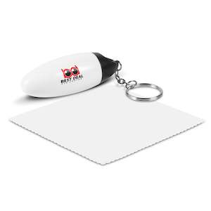 Tech Accessory Keyrings: Microfibre Cloth Key Ring