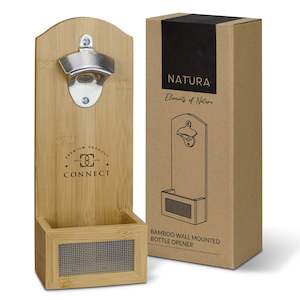 Drink Accessories: NATURA Bamboo Wall Mounted Bottle Opener