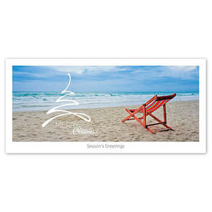 Greeting Cards 1: Seasons Greeting Card - Beach chair