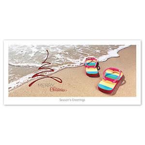 Seasons Greeting Card - Jandals