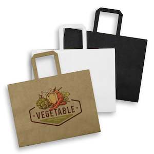 Gift Bags: Large Flat Handle Paper Bag Landscape