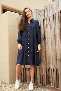 Eb&ive - Studio Midi Shirt Dress Navy