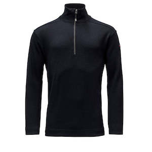 Mens Designer Clothing Nz: DEVOLD - Blaatrøie Sweater Zip Neck