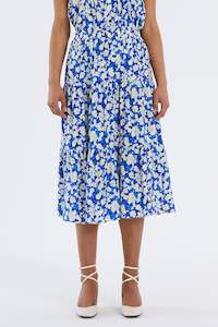 Womens Skirts: Lollys Laundry - Morning Skirt Blue Floral