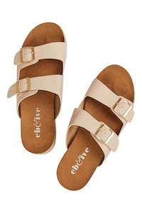 Womens Shoes: Eb&Ive - Playa Slide - Dune