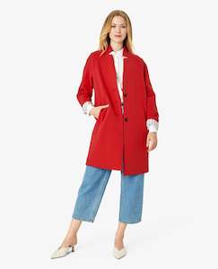 Womens Jackets Jumpers: Noa Noa - Emma Coat - Red