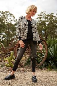 Eb&Ive - Pilbara Cardigan - Vanilla, Olive