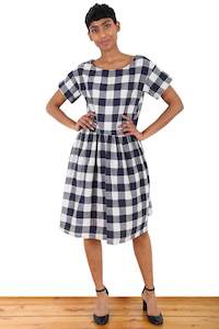 Olga De Plga - Alice Check Drop Waist Dress