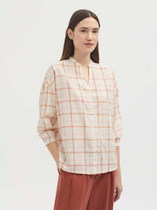 Womens Tops: Nice Things - Poplin Checked Shirt