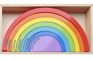 Moana Rd - Wooden Te Reo Rainbow Blocks