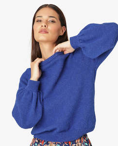 Unmade Copenhagen - Rit Glitter Pullover Blue