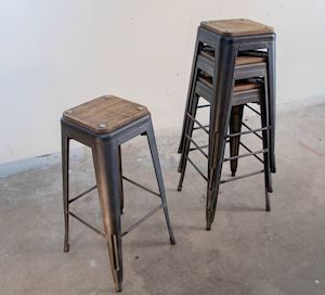 Furniture: Hire Steel Stool