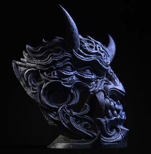 Tenjin Duality - Mini Mask Display With Stand