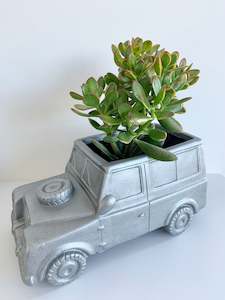 Silver Landrover Antique Pot