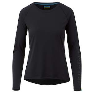 Sporting equipment: W'S VISTA L/S JERSEY BLACK