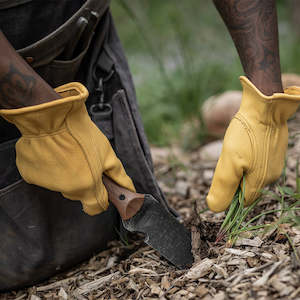 Barebones Classic Work Gloves - Natural - Small/Medium