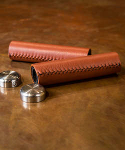 Pashley: Pashley Leather Handle Grips - Brown