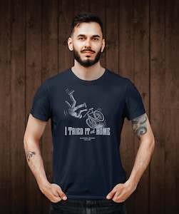 I Tried It At Home Tee Shirt - Dark Blue