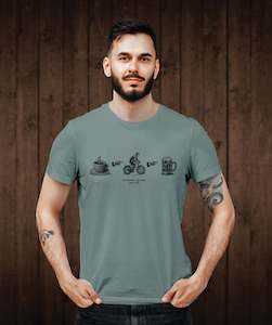 Coffee, Cycle, Beer Tee Shirt - Mineral