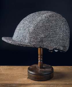 Tweed Cover for Kali Saha Helmet - Dundee Black and White Herringbone