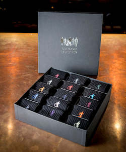 Fifteen Pair Gift Set - Simply Black - By London Sock Company