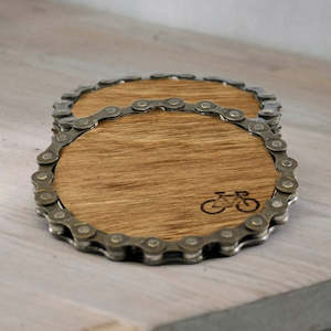 Bike Chain Coaster - Brown