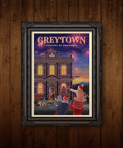 Collectibles: Limited Edition Art Prints: GREYTOWN FESTIVAL OF CHRISTMAS - Blackwell Press Exclusive