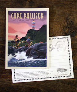 Lighthouse Liaison Postcard - Cape Palliser - Blackwell Press Exclusive