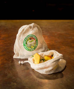 Eco: Organic Cotton Reusable Produce Bag - 3 Small Bags