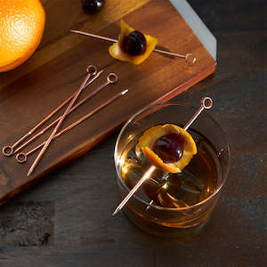 Homeware: Viski Copper Cocktail Picks - Set of 6