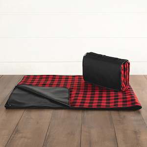 Picnic Blankets: Blanket Tote XL - Red and Black Buffalo Plaid - 2m x 1.8m