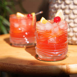 Homewares: Viski Tiki Crystal Tumblers - Set of 2