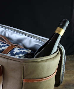 Cooler Bins And Bags: Po 'di Fame Hamptons Cooler Bag - Khaki