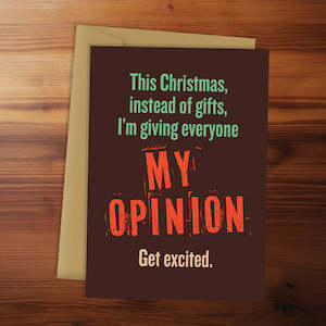 Christmas Card - My opinion