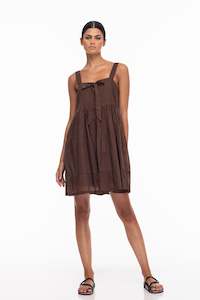 Kiss Me Again Mini Dress - Chocolate