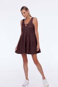 Summer Cotton: Sherbet Dress - Chocolate