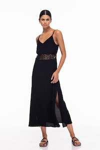 Summer Event Edit: Truly Yours Slip Dress - Black