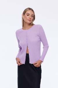 Summer Pinks: Slim Cardi - Lilac Whisper