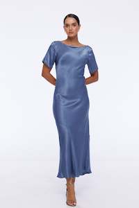 Office Blue Edit: Be My Guest Dress - Jet Grey