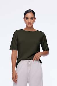 Serenity Tee - Khaki Green