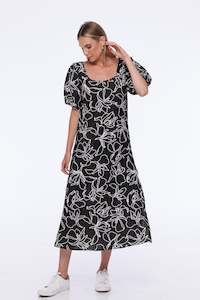 Now 150: North West Dress - Exclusive Black/Ivory Print