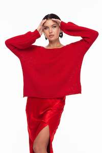 Close Sweater - Red