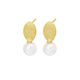 Silver Linings - Miro Pearl Earrings - Gold